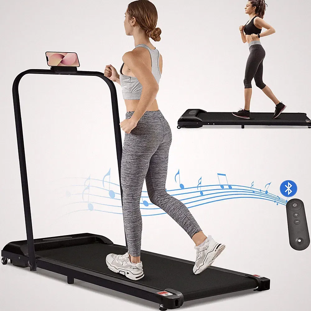 2 in 1 Laufband Walking Pad elektrisch klappbar Heimtrainer Bluetooth Büro