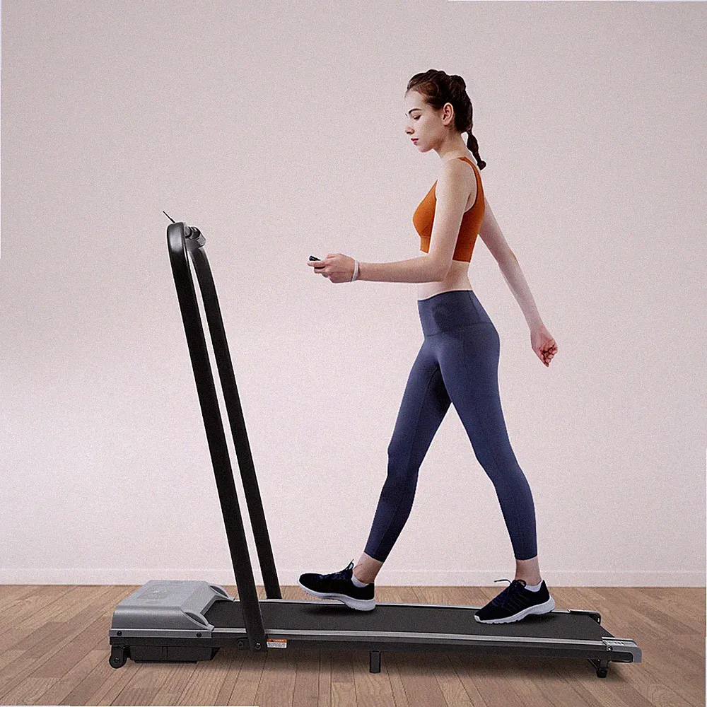2 in1 Klappbar Laufband Elektrisch Laufband M/ Fernbedienung 6km/h Heimtrainer