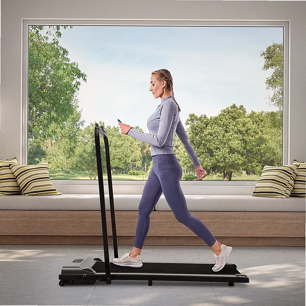 2 in1 Klappbar Laufband Elektrisch Laufband M/ Fernbedienung 6km/h Heimtrainer