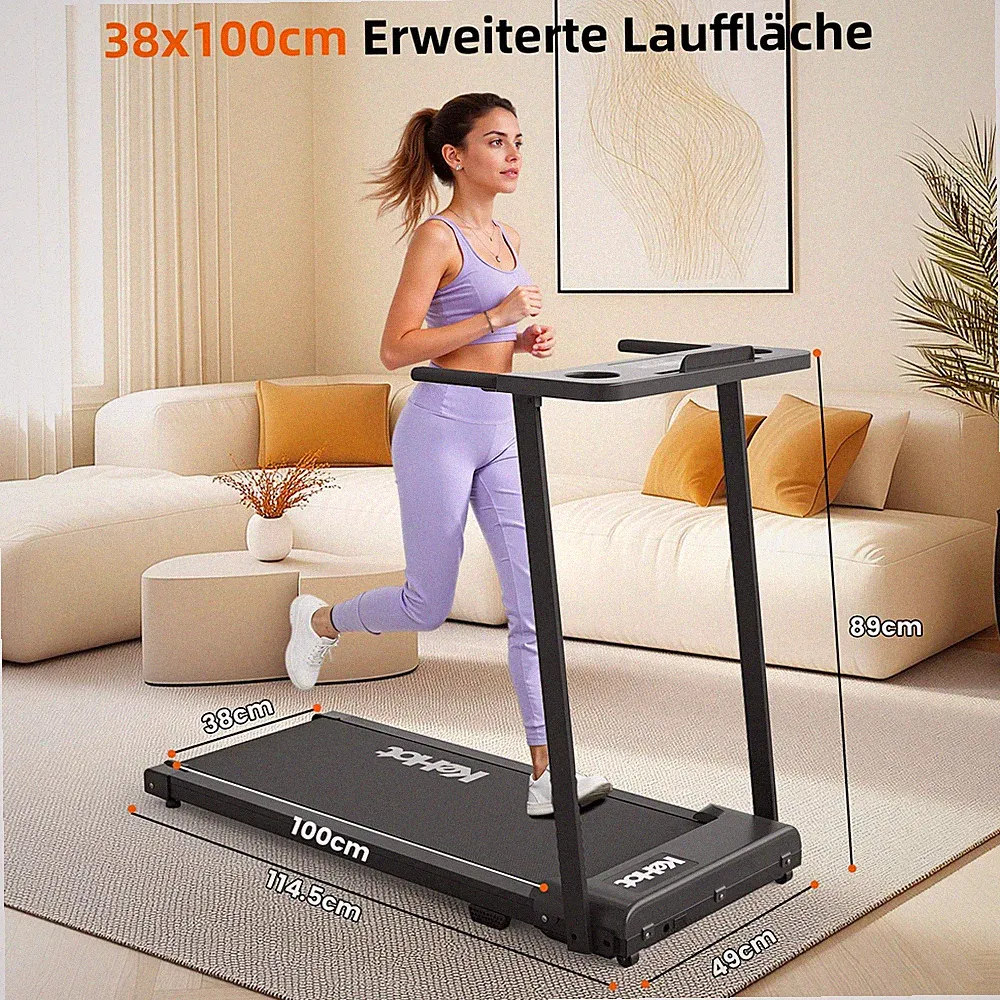 3 in1 Walking Pad Laufband,Leise & Klappbar,12km/h,136kg,LED-Anzeig für Zuhause