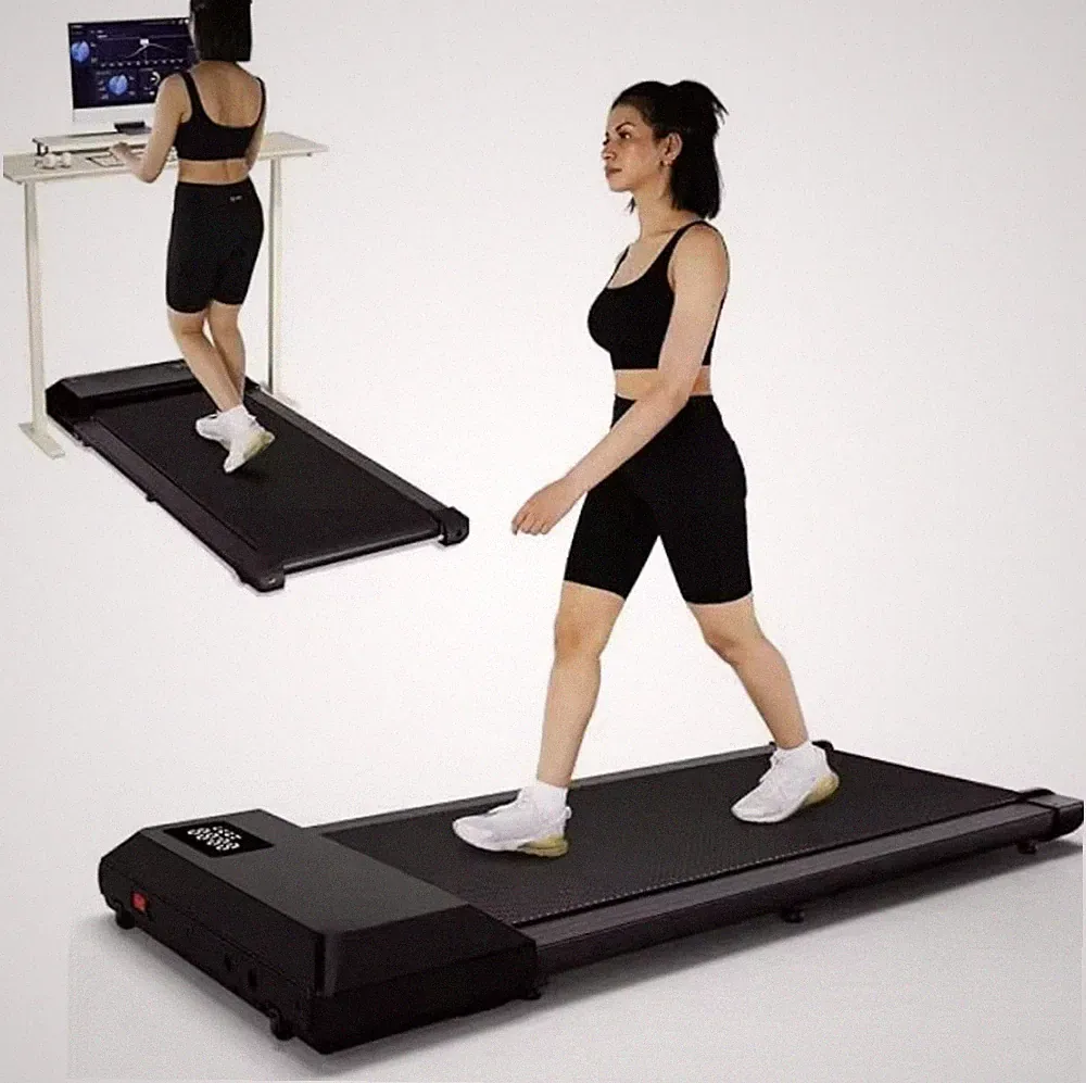 300 Ibs Tragkraft 2,5 PS 2-in-1 tragbares Laufband für zu Hause Mit LED Display