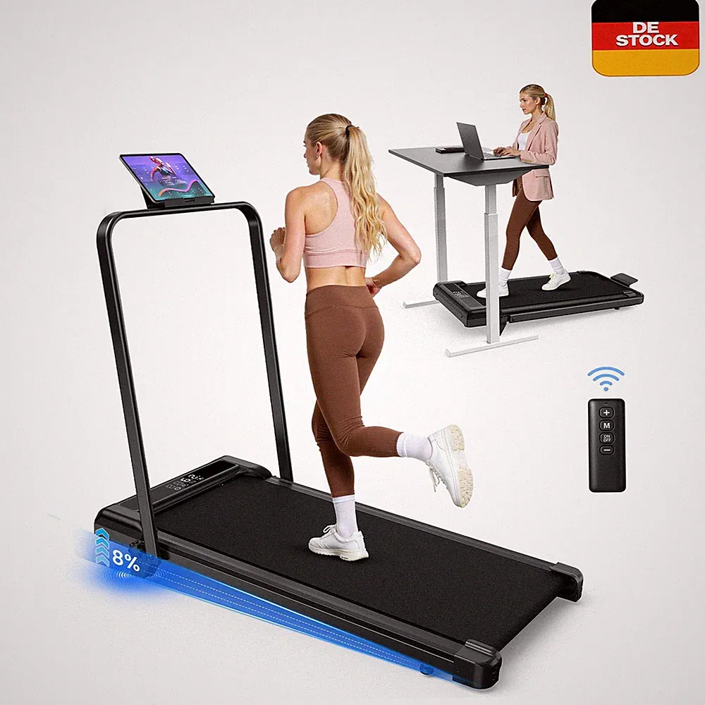 8 % Steigung Laufband für Zuhause,Leise &Klappbar,Elektrisch Walking Pad,10 km/h