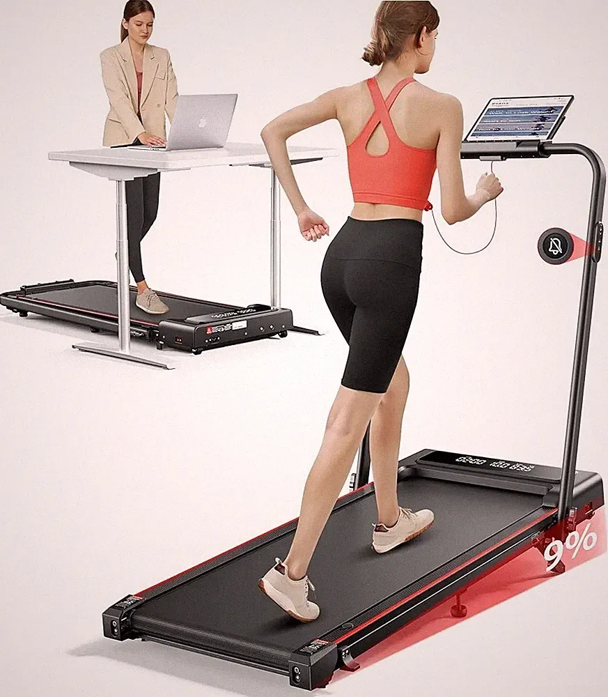 A-Ware NEU Laufband WalkingPad 4in1 1-12 km/h klappbares Laufband mit Steigung