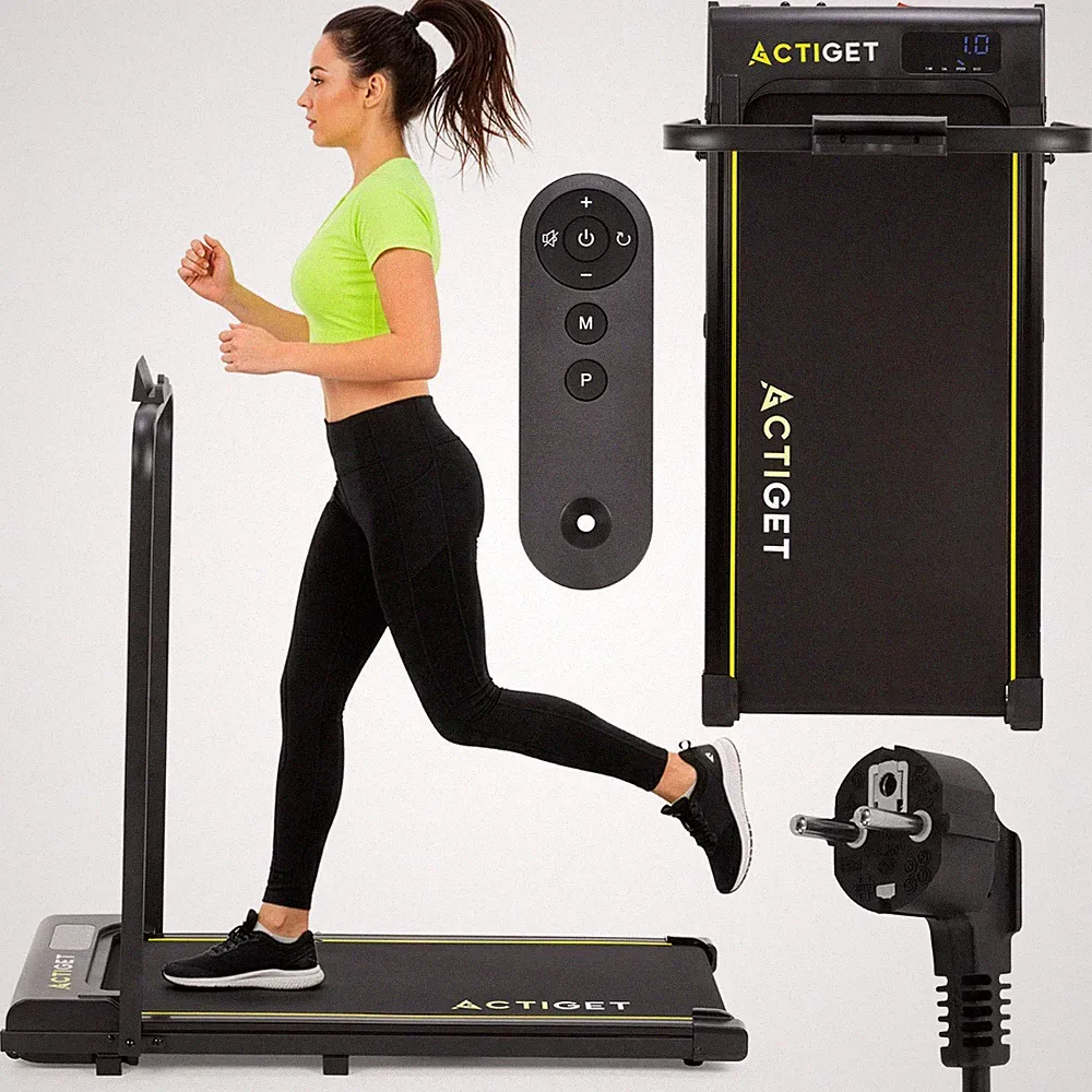 ACTIGET Elektrisches Laufband bis 6 km/h – leises Heimtraining