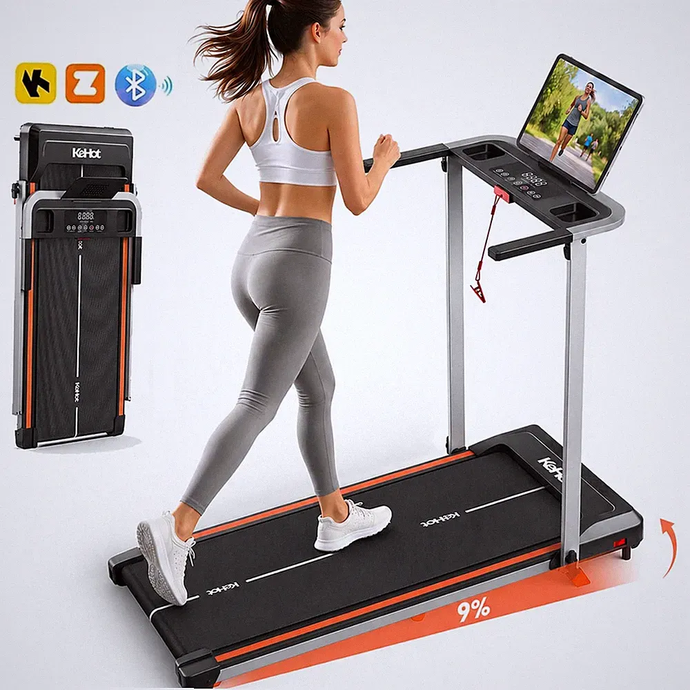 App mit Bluetooth Laufband klappbar & 9% leiser 12 Steigung, km/h, Motor
