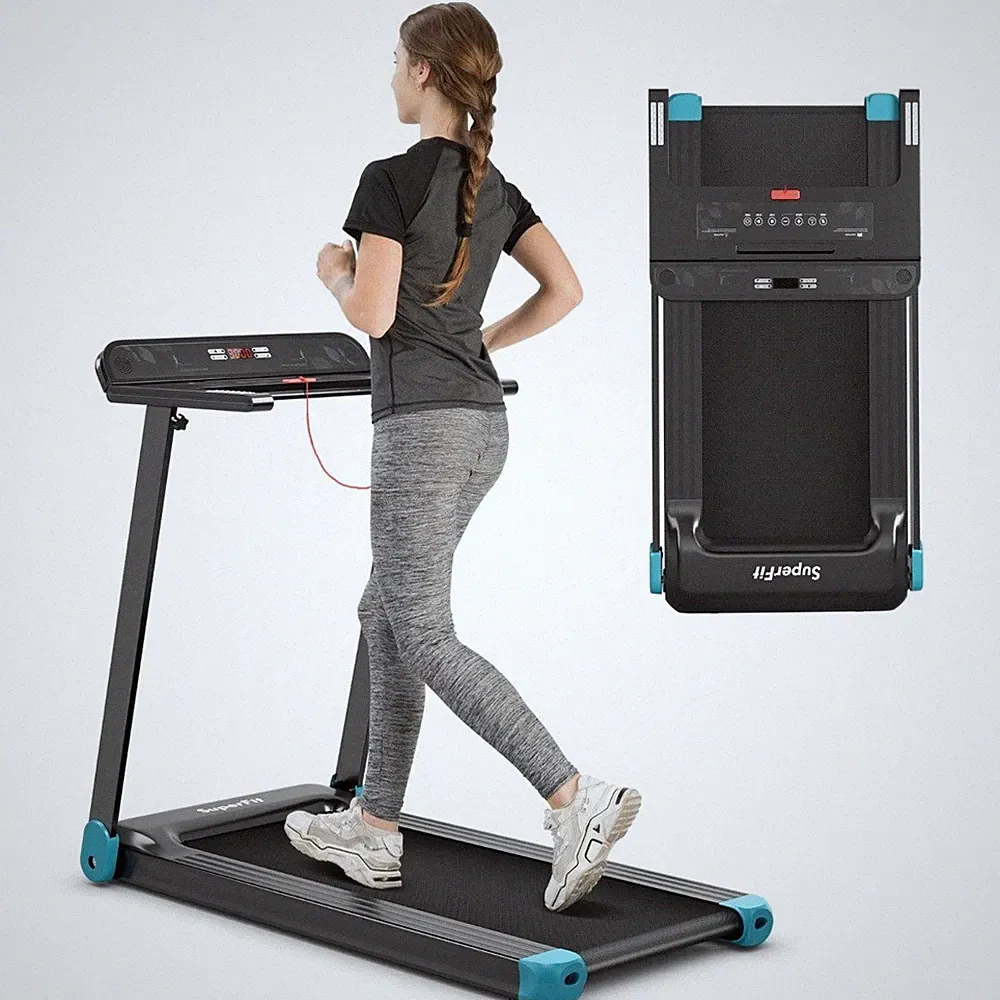 B2X Klappbares Laufband Heimtrainer Bluetooth Lautsprecher LED Display 12 kmh