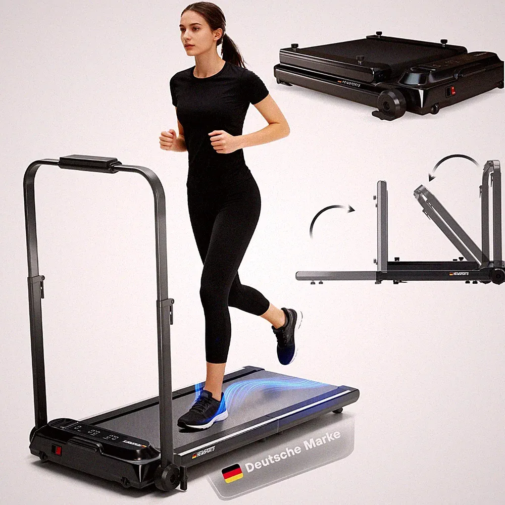 Besonderes Laufband klappbar und voll faltbar, stabil, Sport-APP, Bluetooth, FB
