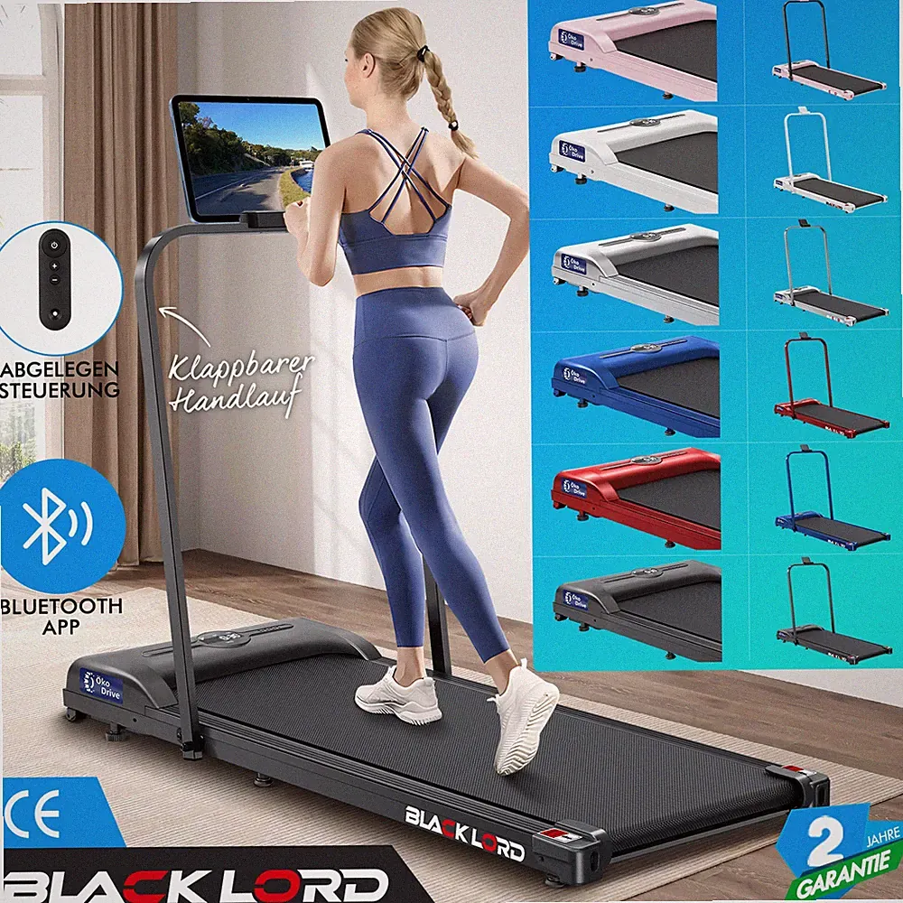BLACK LORD Elektrisches Laufband Geh-Pad Zuhause Büro Fitnessstudio Fitness