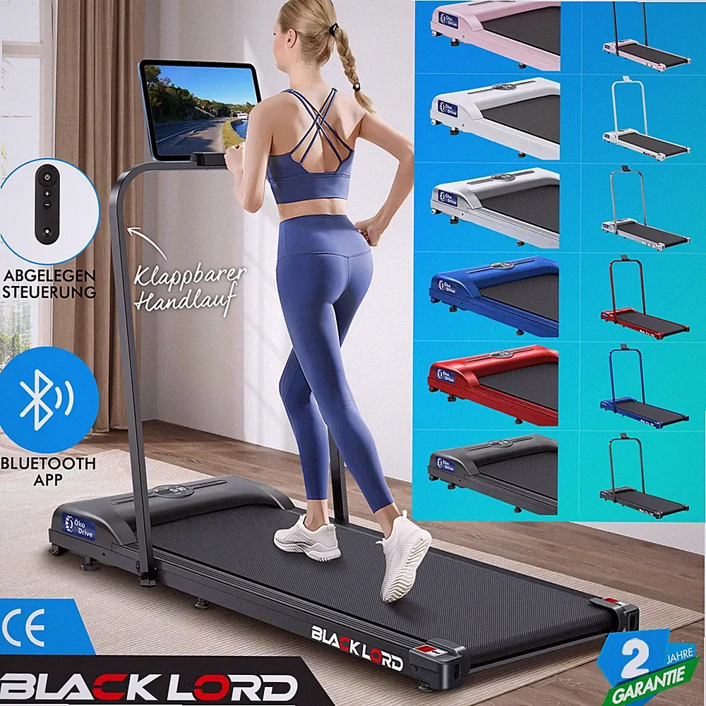 BLACK LORD Elektrisches Laufband Geh-Pad Zuhause Büro Fitnessstudio Fitness