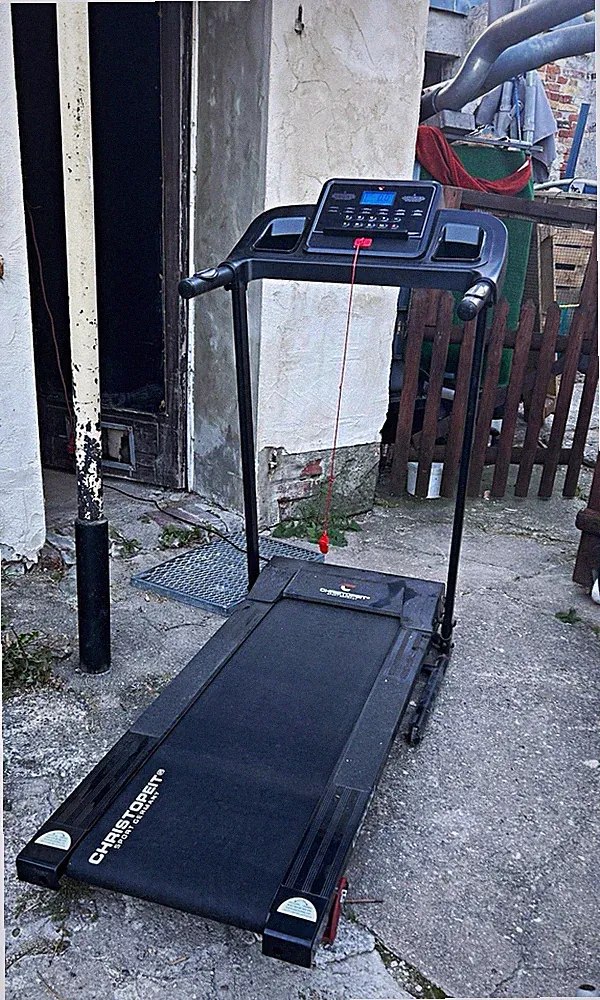 Christopeit S3000 elektrisches Laufband klappbar, LCD, 12 Programme, schwarz