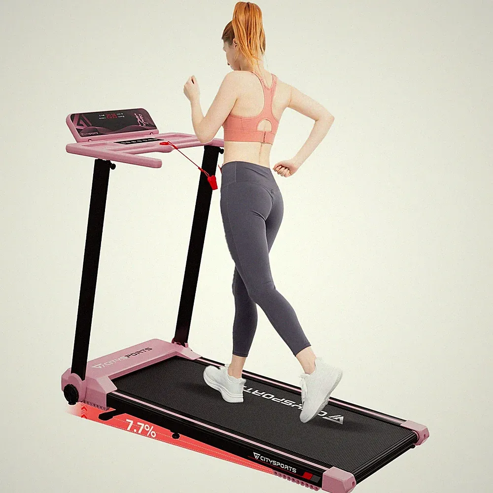 CITYSPORTS Elektrisches Laufband Klappbares Laufband für Zuhause bis 12 km/h mit