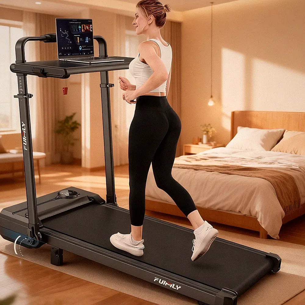 Elektrischer Laufband für Zuhause mit Steigung 4-in-1 Klappbar Walking Pad 136kg