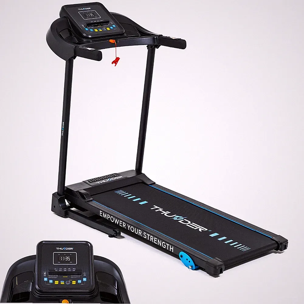 Elektrisches Laufband 13km/h LCD Puls Zuhause 140kg THUNDER® G-8000