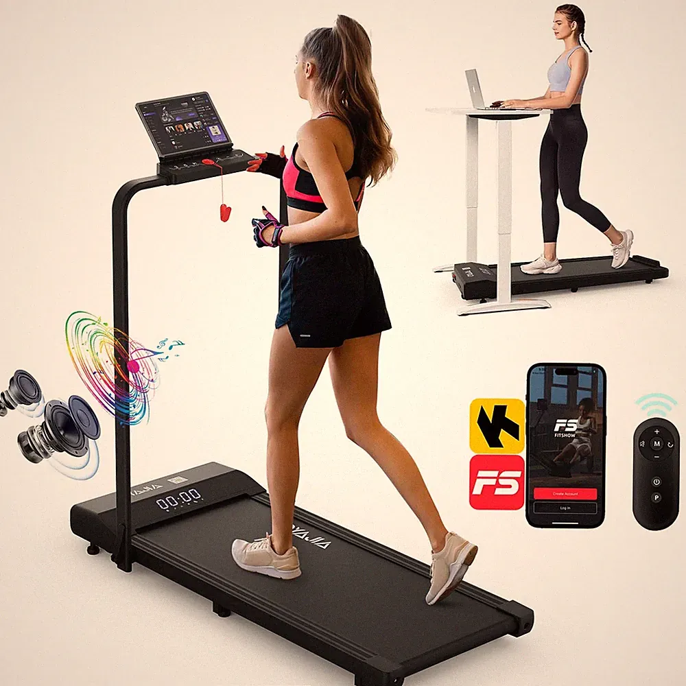 Elektrisches Laufband Klappbar Bluetooth Home Gym 120kg Belastung