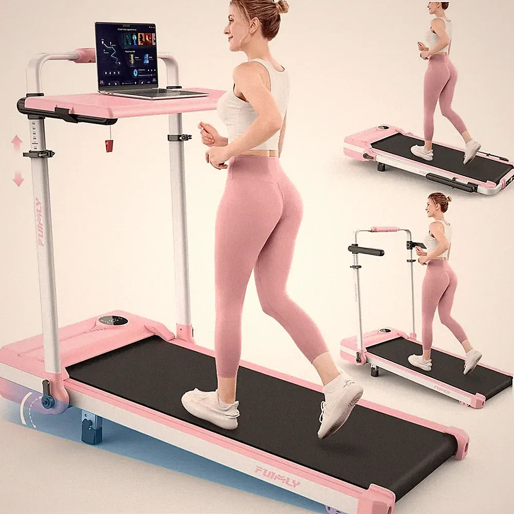Elektrisches Laufband mit LCD Display Heimtrainer Fitnessgerät 12 km/h bis 136kg