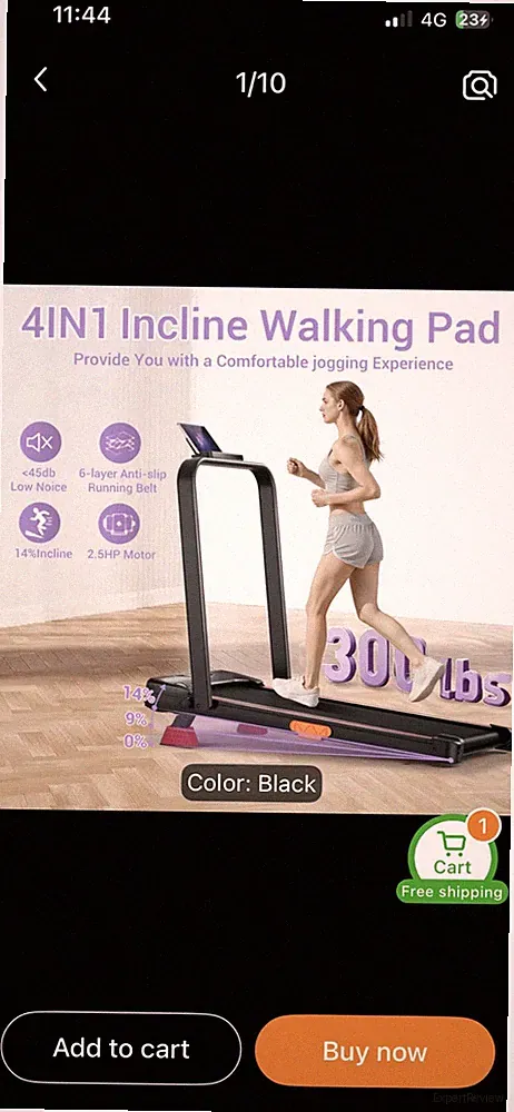 Faltbares elektrisches Laufband 2,5 PS Walking Running Pad für Zuhause, Fitnessstudio & Büro