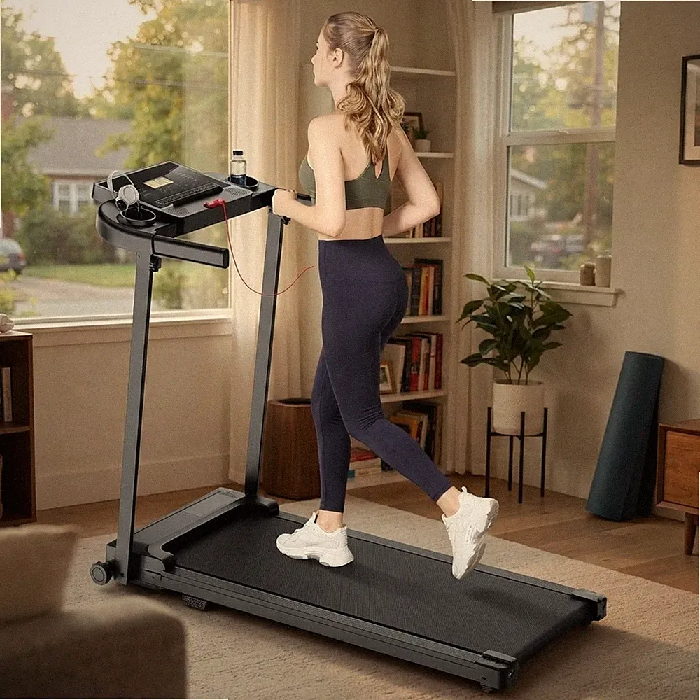 Faltbares Laufband Walking Pad - 10Km/h Kompakt unter Schreibtisch Design für Zuhause