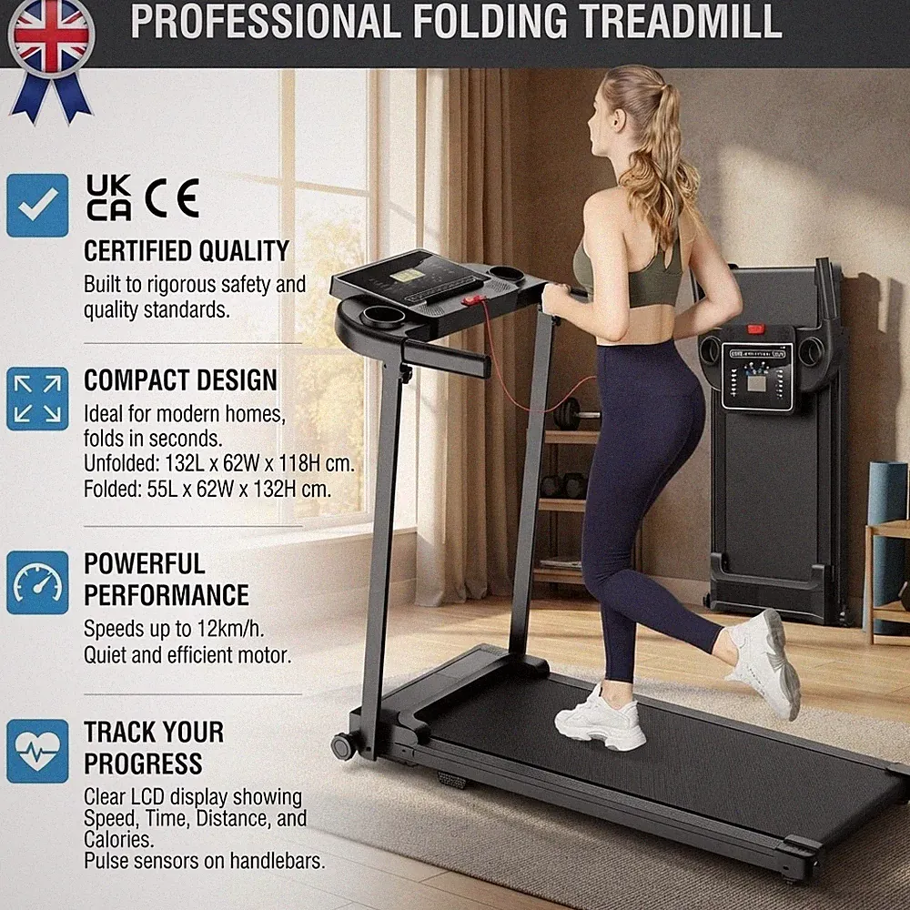 Faltbares Laufband Walking Pad - Kompakte Indoor Laufmaschine für Heimfitness