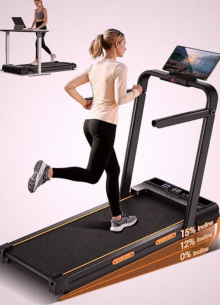 Faltbares Walking Pad Laufband manuell 15% Steigung 10km/h 150kg 2,5PS