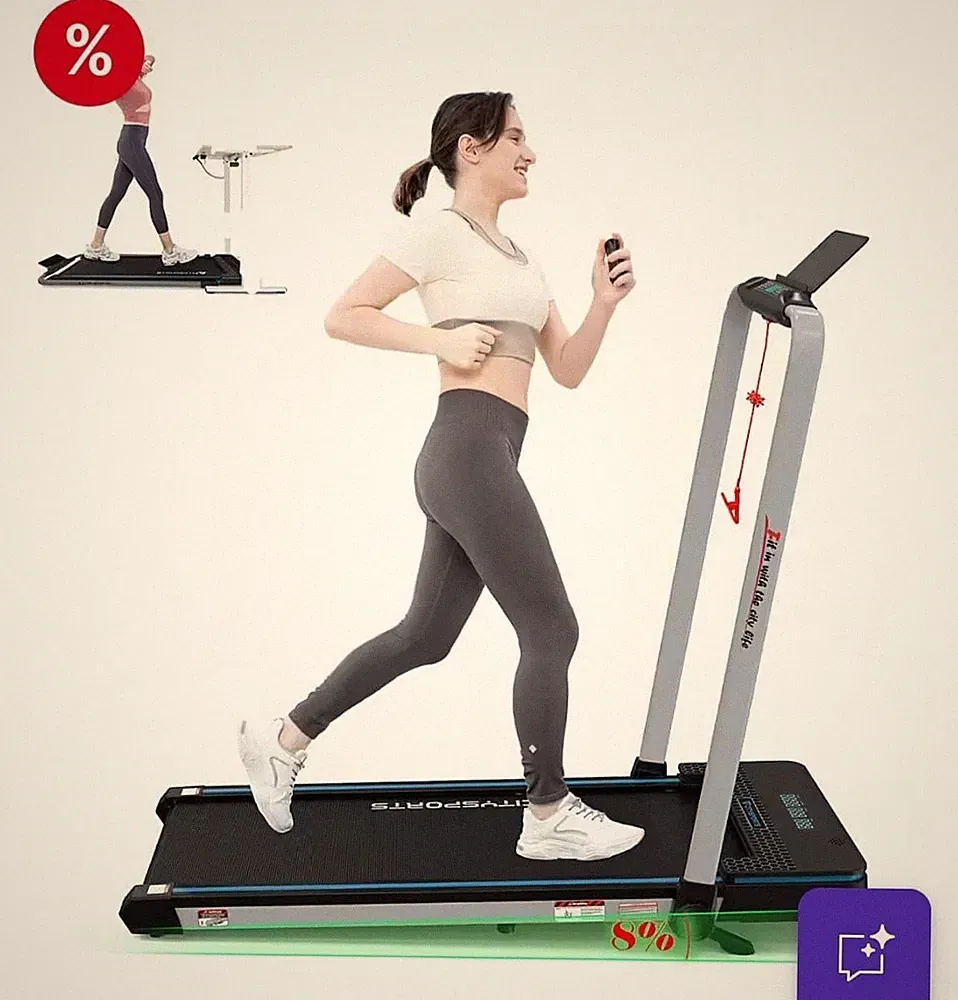 Fast Neue WP3 Laufband 2-in-1 Walking Pad Klappbar 1-12 km/h 1400W 110kg