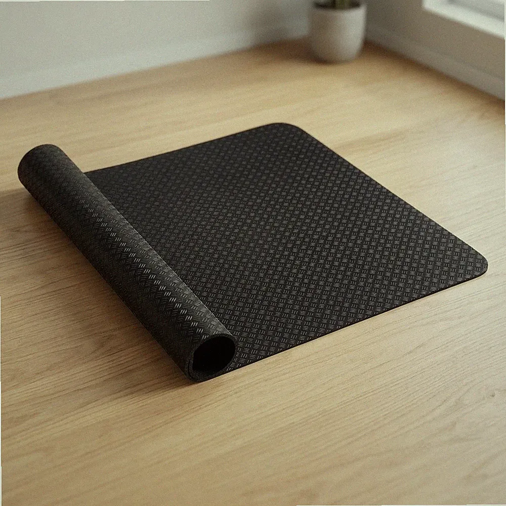 Fitnessgeräte Matte für klappbares Laufband doppelseitig Silikon 0,5 cm dick