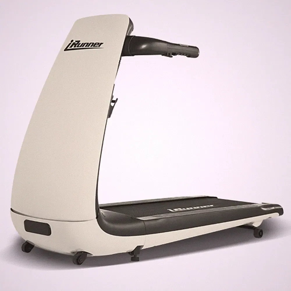 Fuji Health iRunner Ivory Whisper klappbares Laufband für Zuhause - fertig gebaut