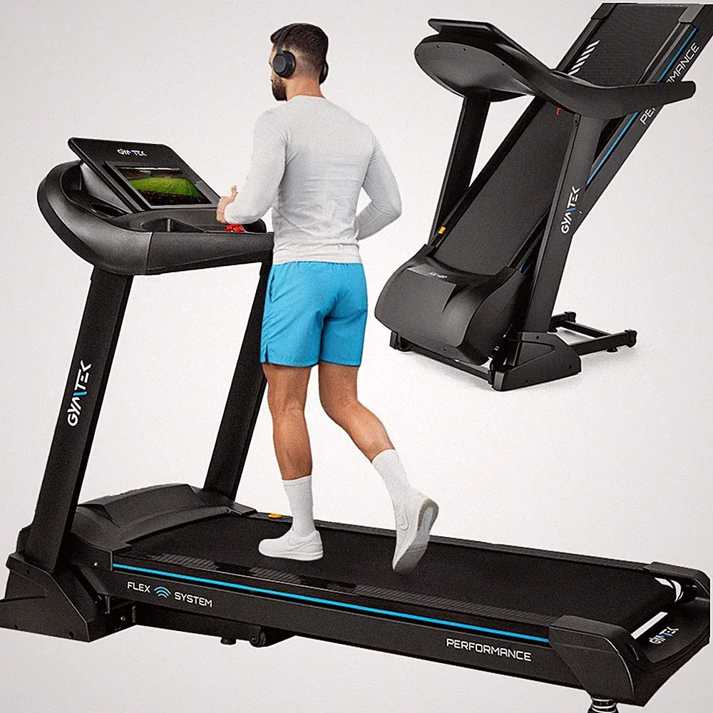 Gymtek® Laufband, Walking Pad, Treadmill 20 km/h, 12 Programme, Neigung bis 15%