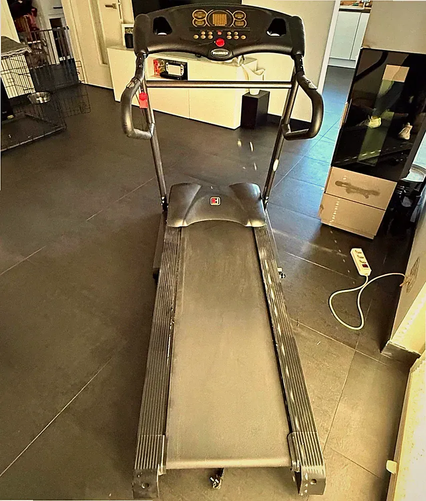 HAMMER Walkrunner APE klappbares elektrisches Laufband 10 km/h 130 kg 5 Prog.