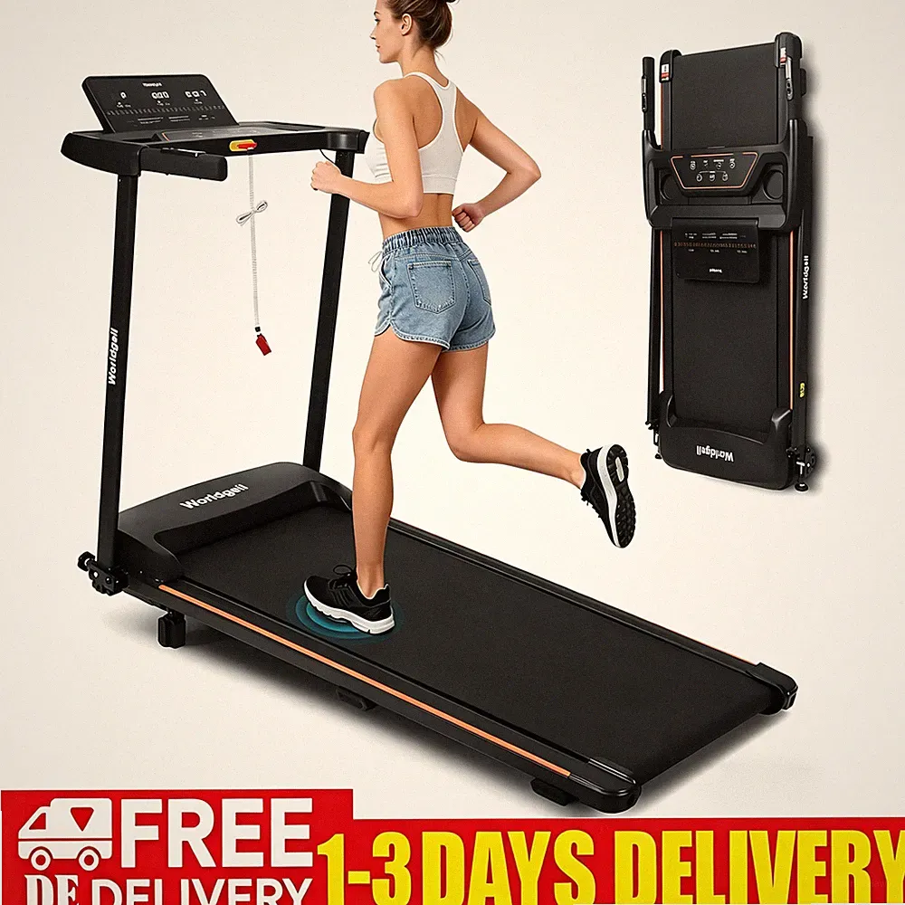 Heim‑Laufband klappbar 1‑14km/h leise 138x62cm kompaktes Heimtrainingsgerät DE