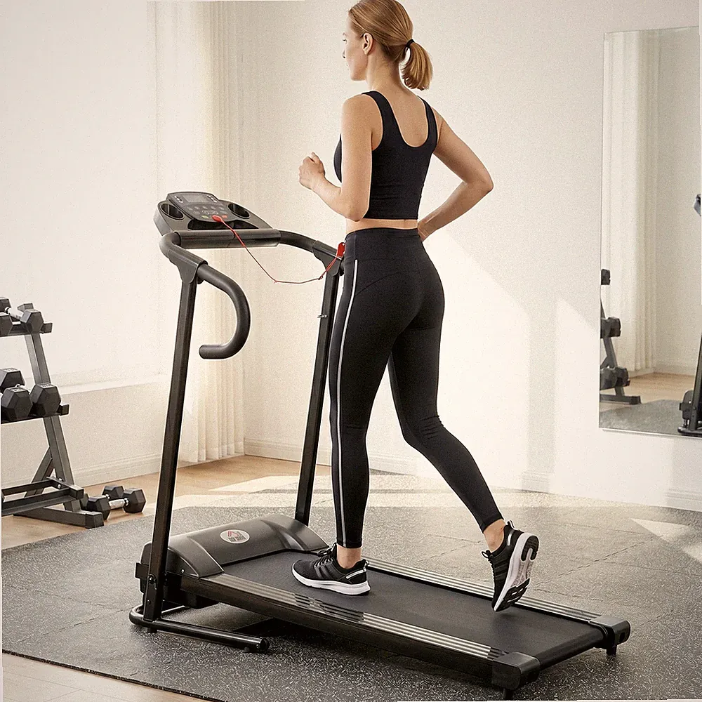 HOMCOM Laufband Klappbar elektrisch 500 W 0,8-10/h 0,75HP Handyhalterung