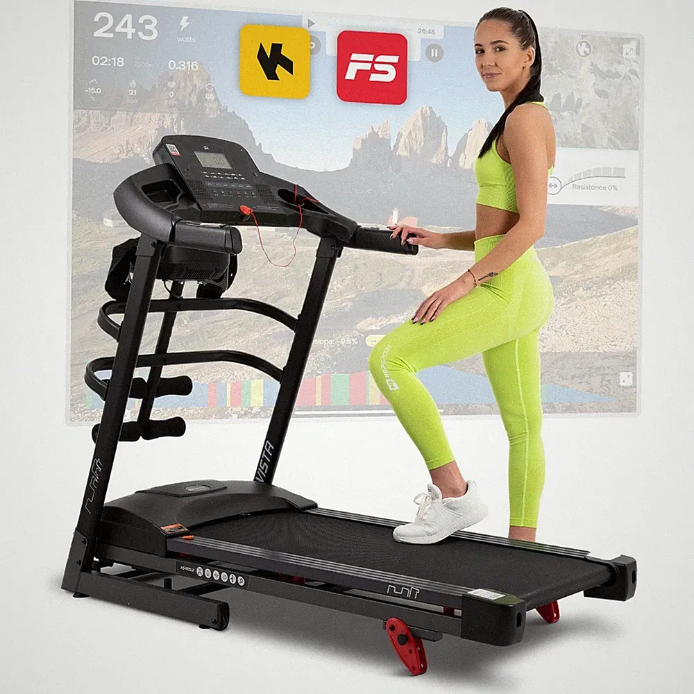 Hop-Sport Laufband elektrisch HS-1500LB - LCD Display und Massagegerät klappbar