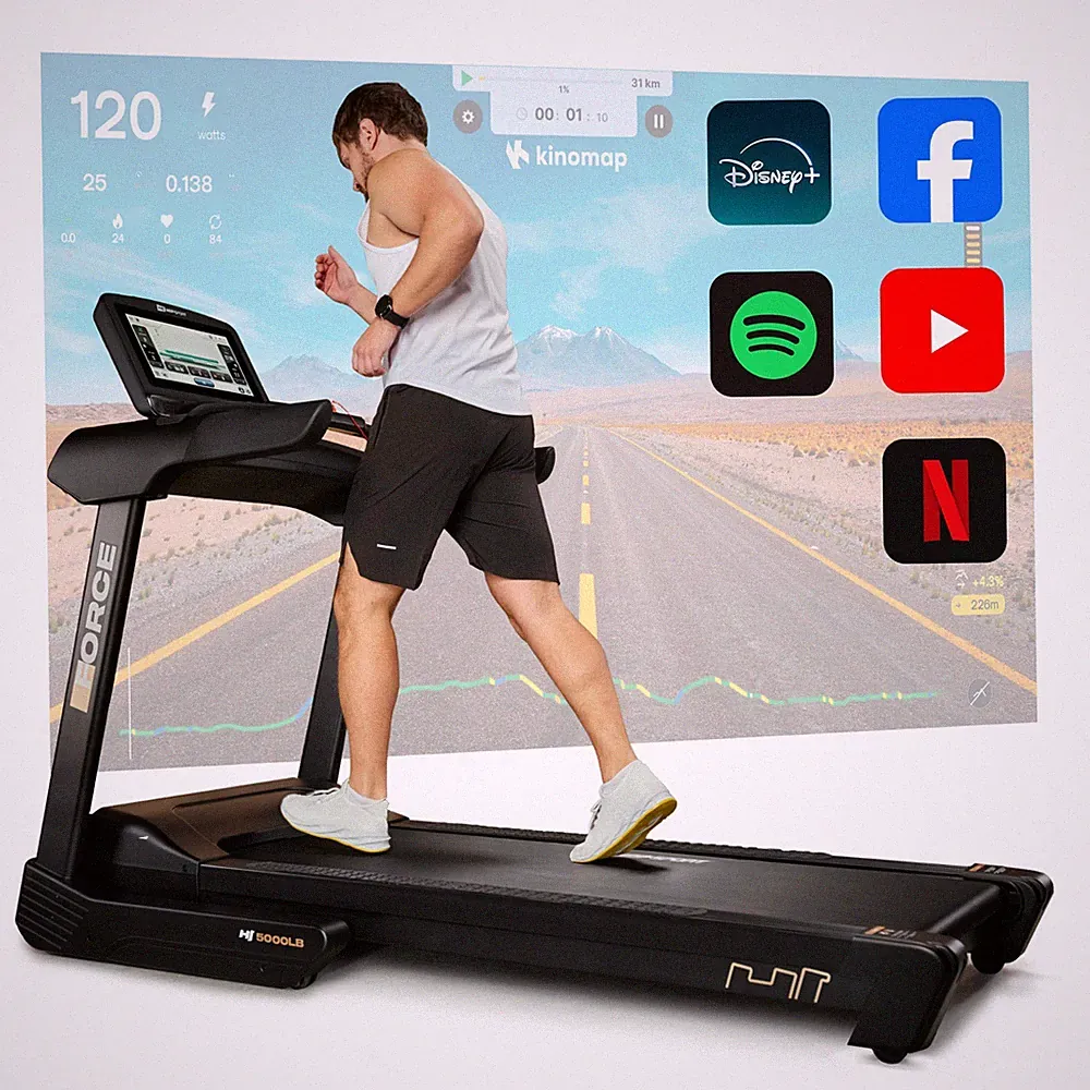 Hop-Sport Laufband für Zuhause HS-5000LB mit 4,5 PS Motor, bis 22 km/h