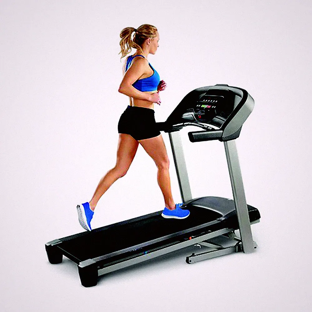 Horizon Fitness Elektrisches Laufband T101 platzsparend zusammenklappbar Schwarz