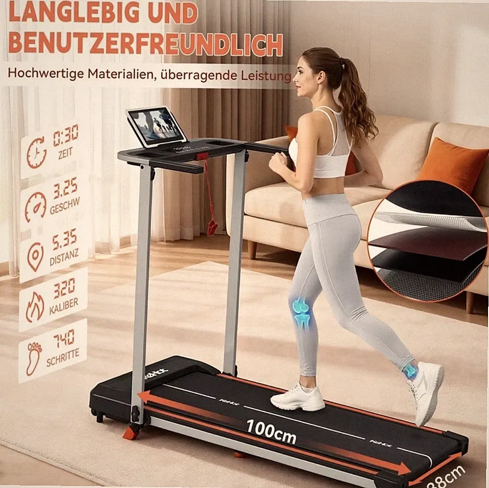 Kehot 3-in-1 Laufband klappbar 9% Neigung Bluetooth Touchscreen 150 kg