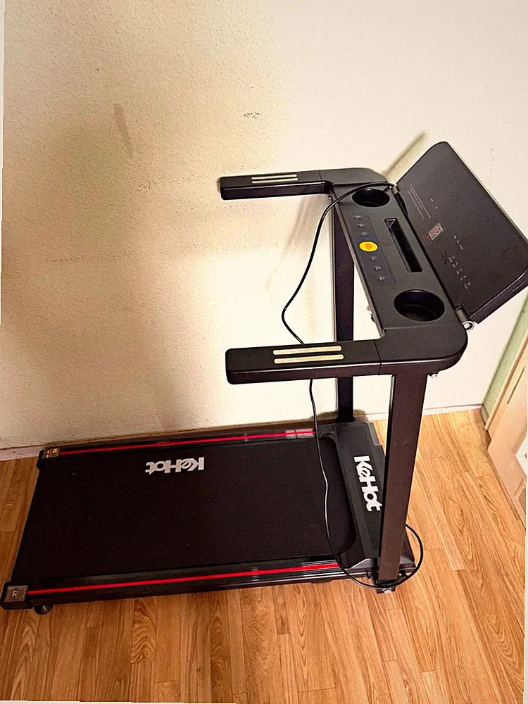 KelHot Laufband elektrisch klappbar 16 km/h 12 Programme 130 kg Schwarz