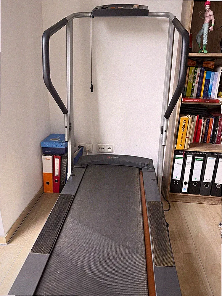 Kettler Olympic elektrisches klappbares Laufband Schwarz/Silber Puls Kalorien