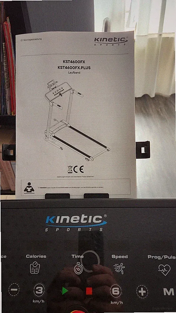KINETIC SPORTS Laufband klappbar 12 km/h LCD Puls Heimtrainer für zuhause 120 kg
