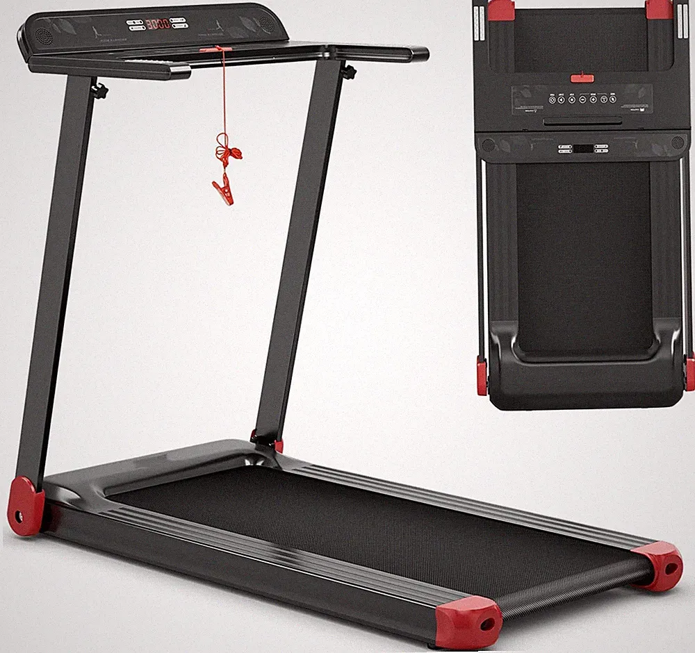 Klappbar Laufband Elektrisch Fitnessgerät App-Steuerung Bluetooth LED-Monitor