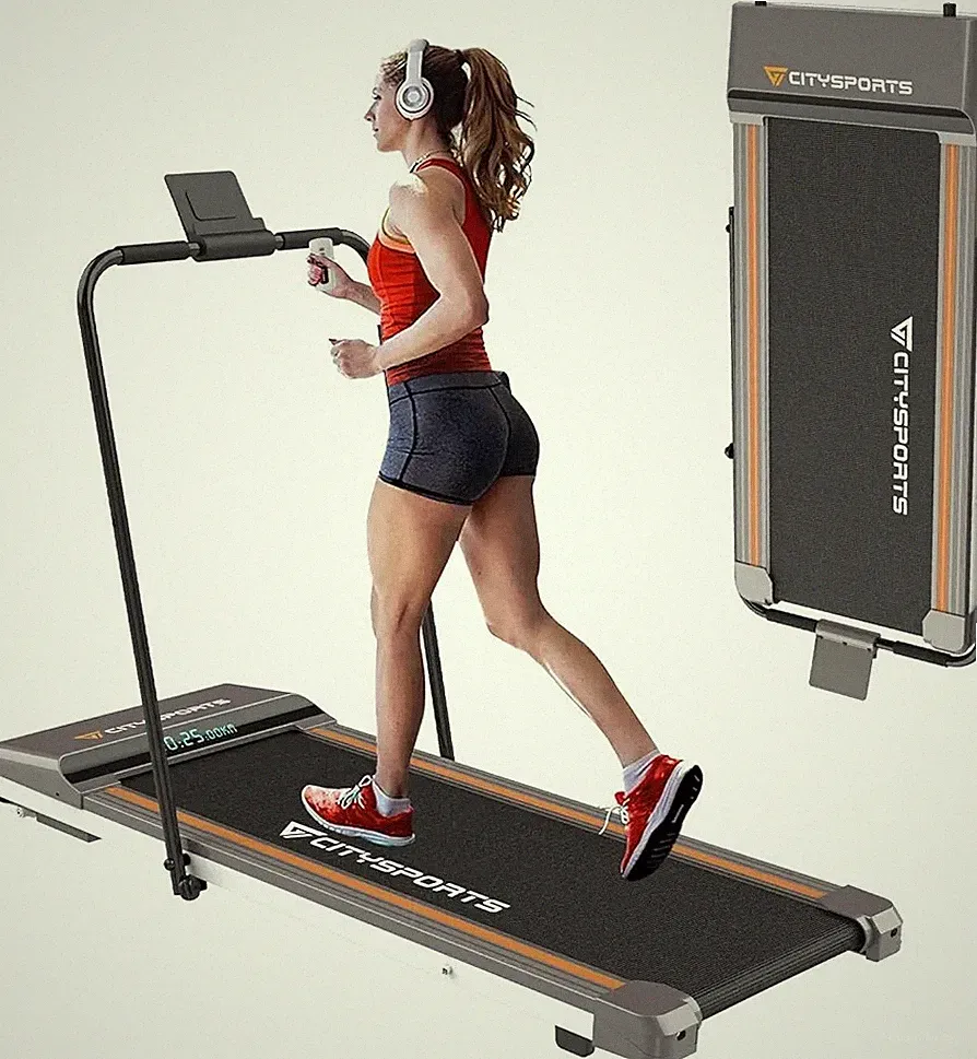 Klappbares Laufband CITYSPORTS für Zuhause, unter Schreibtisch Laufband tragbar Gehen S13