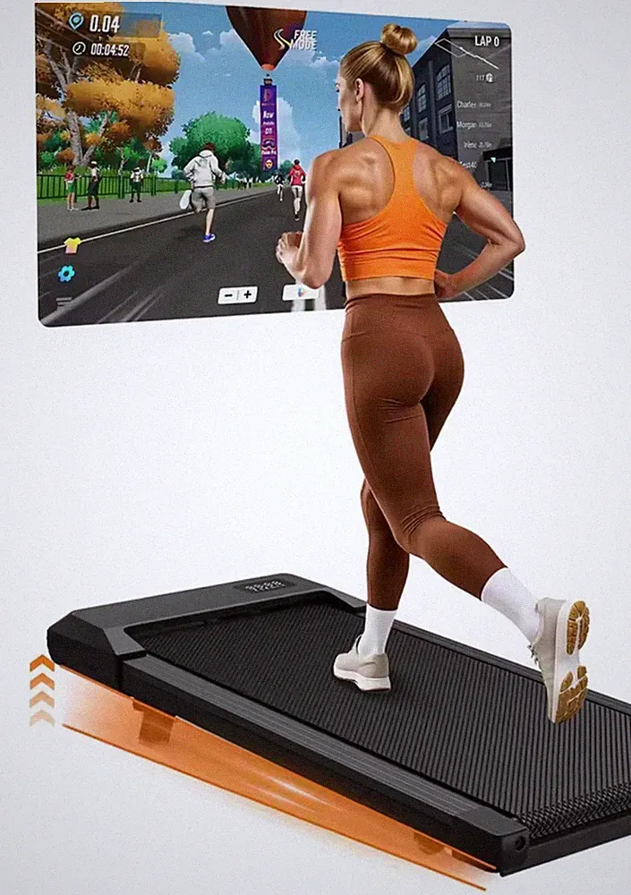 Klappbares Laufband mit 6 % Steigung, 3,8 mph/6 km/h, Walking Pad für Heim