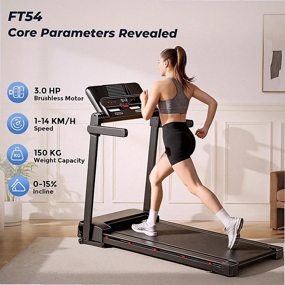 Laufband Elektrisch 1-14 km/h mit Steigung LCD Klappbar Walking Pad bis 150kg EU