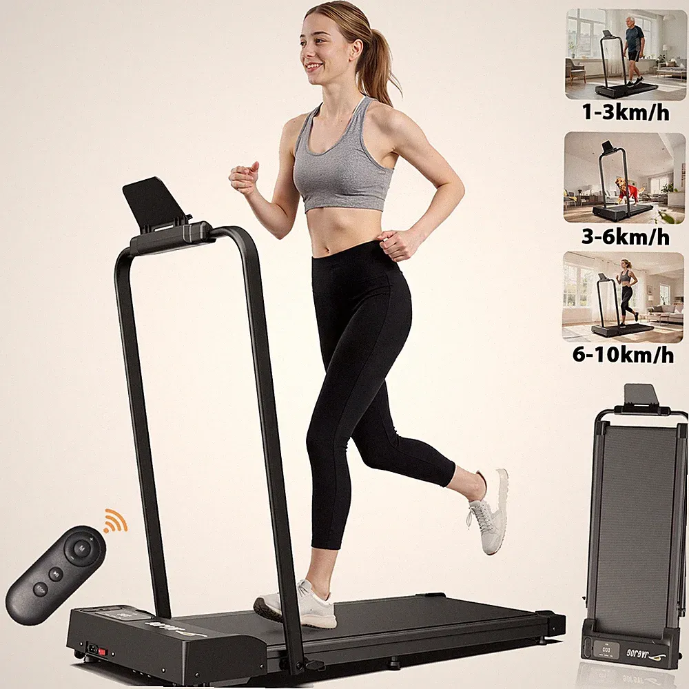 Laufband elektrisch 10 km/h Fitness Heimtrainer klappbar Walkingpad Schreibtisch