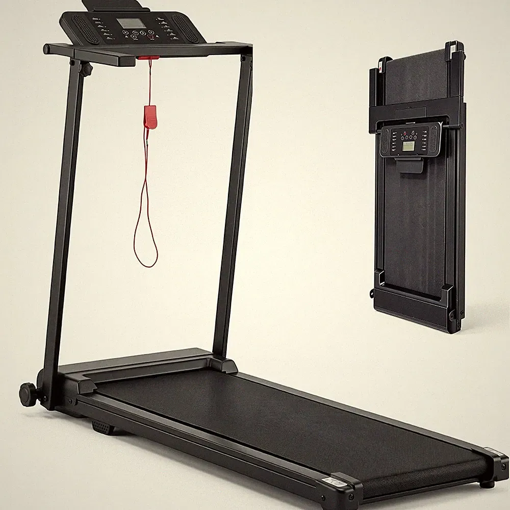 Laufband Elektrisch 12km/h mit Steigung LCD Fitness Heimtrainer Klappbar 120 kg