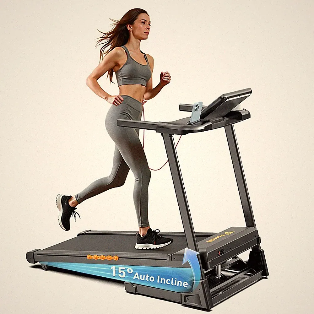 Laufband elektrisch 14 km/h LCD Display Puls Fitness Heimtrainer klappbar 140 kg