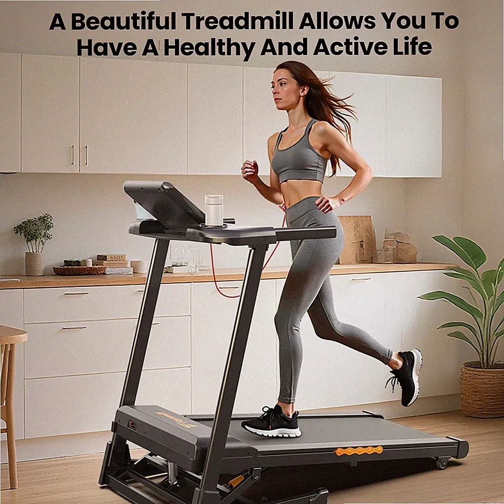 Laufband elektrisch 14 km/h LCD Display Puls Fitness Heimtrainer klappbar 140 kg