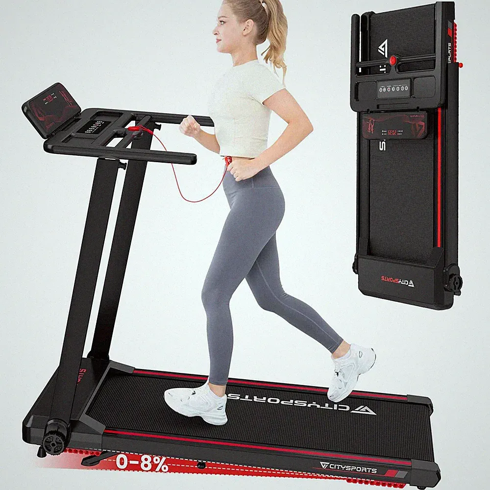 Laufband Elektrisch Jogging Laufmaschine Motorisiert Klappmaschine Home Gym ✨