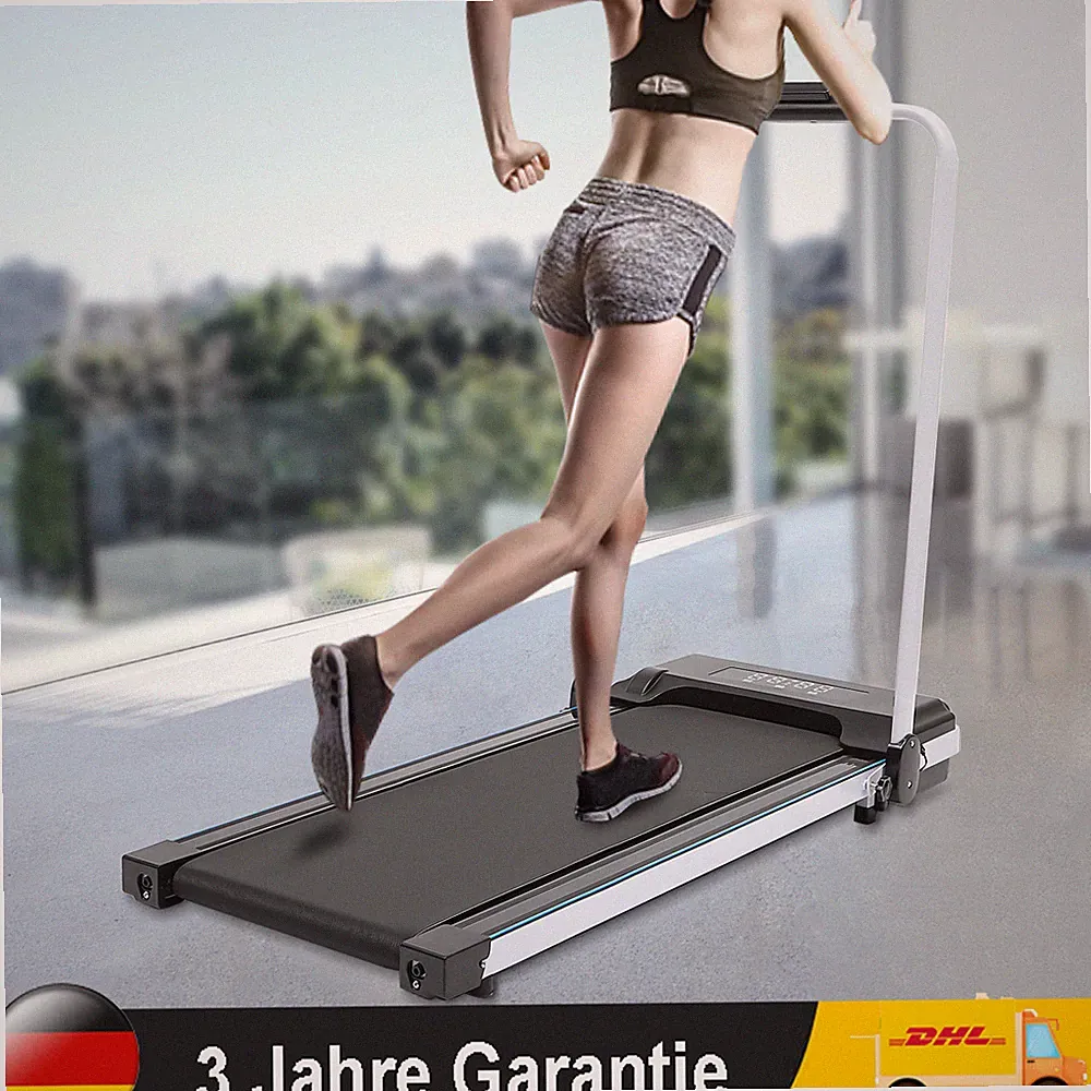 Laufband elektrisch klappbar 10km/h LED Display Fitness Heimtrainer 100 kg DE