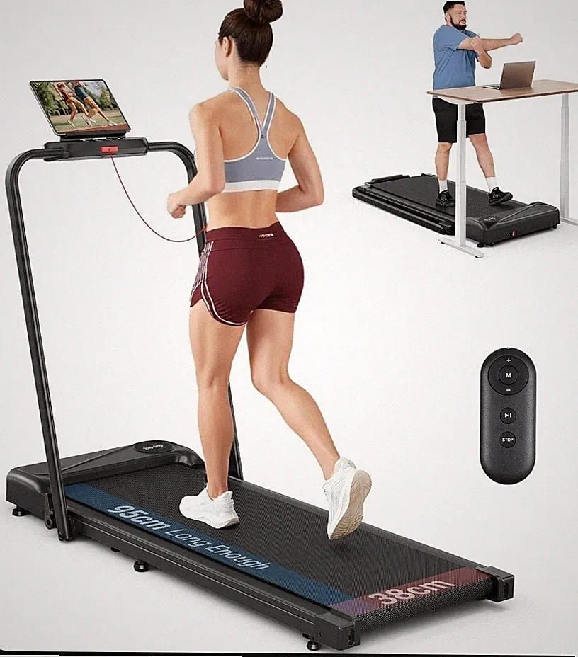 Laufband Elektrisch LED Display 10km/h Fitness Heimtrainer klappbar Walkpad DE
