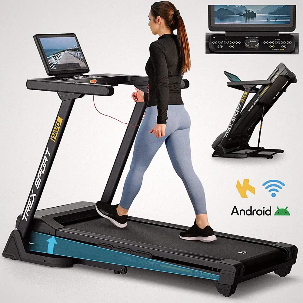 Laufband elektrisch Treadmill klappbar bis 16 km/h TX-1000TM PAVO TREX SPORT