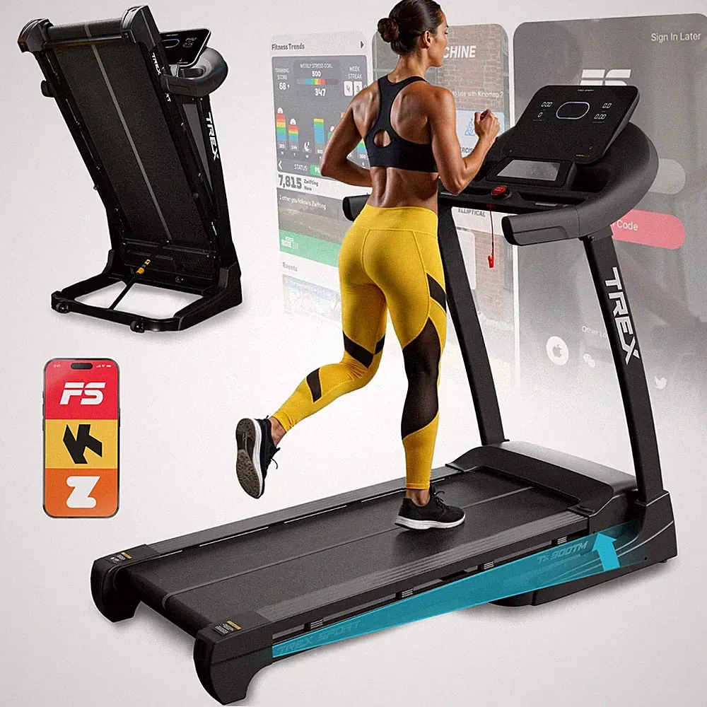 Laufband elektrisch Treadmill klappbar bis 18 km/h TX-900TM TECK TREX SPORT